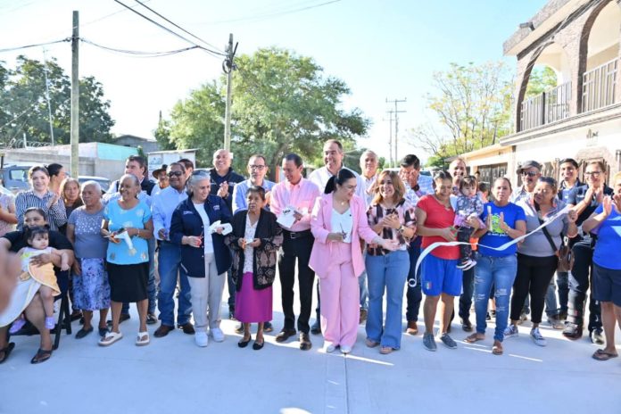 Concluye una pavimentación más en Acuña