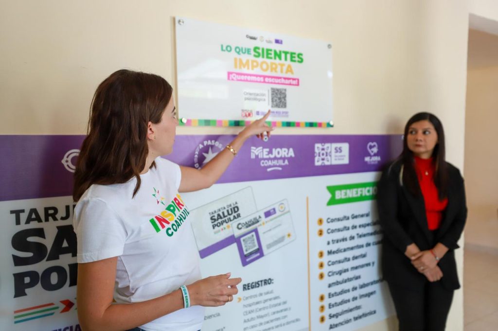 Con el Programa 'Psicólogo en tu Comunidad' se amplía cobertura de atención de salud mental en Coahuila