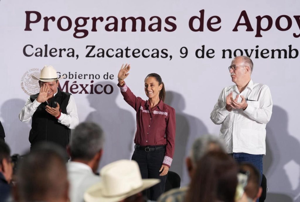 Desde Zacatecas, Claudia Sheinbaum impulsa producción de frijol con programas de apoyo al campo