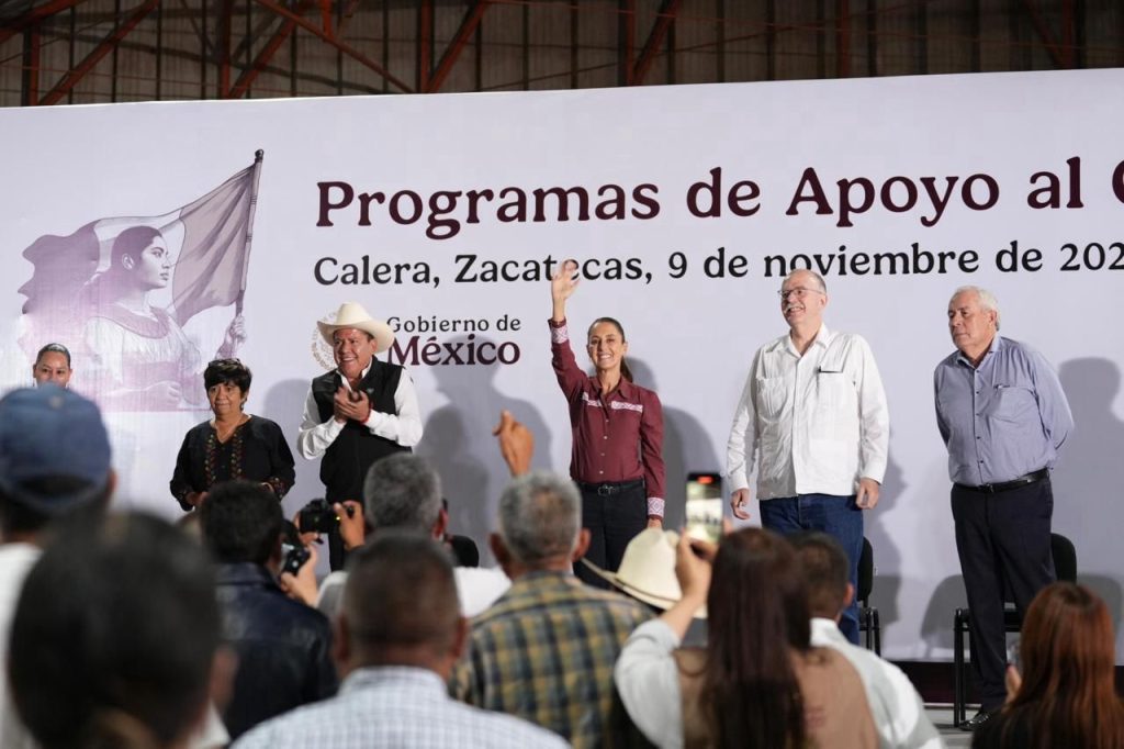 Desde Zacatecas, Claudia Sheinbaum impulsa producción de frijol con programas de apoyo al campo