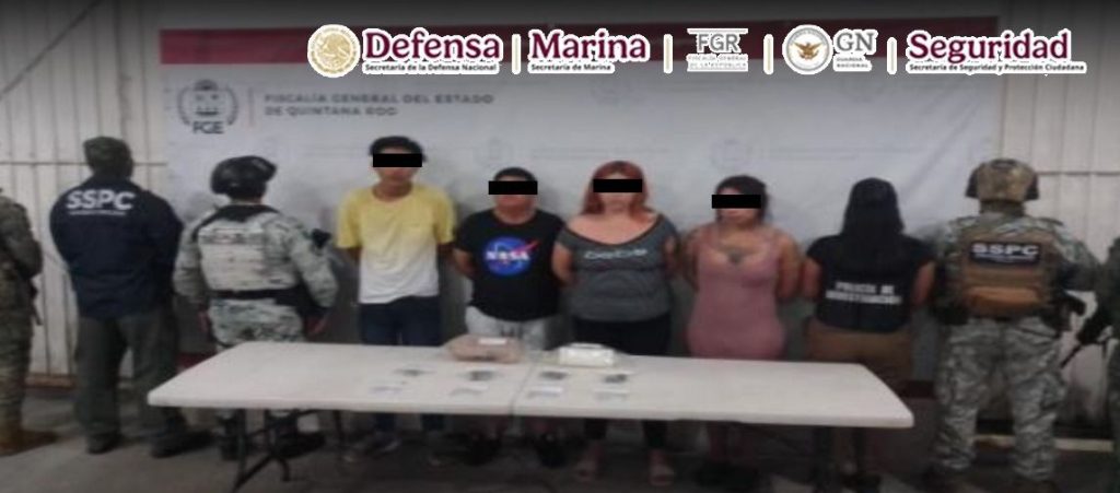 En Quintana Roo, las instituciones del Gabinete de Seguridad realizaron tres cateos y detuvieron a 11 personas generadoras de violencia
