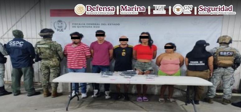 En Quintana Roo, las instituciones del Gabinete de Seguridad realizaron tres cateos y detuvieron a 11 personas generadoras de violencia