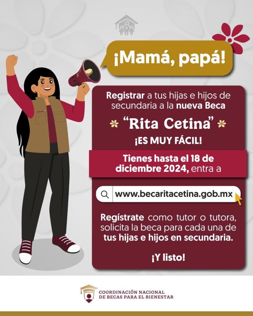 Alertan sobre páginas falsas para la Beca Rita Cetina; piden verificar el sitio oficial