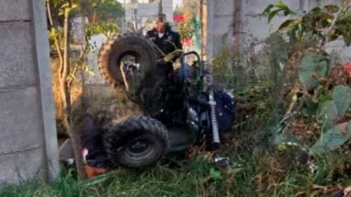 Niño de cinco años fallece al caer de una cuatrimoto; iba con su mamá y hermanas a la escuela