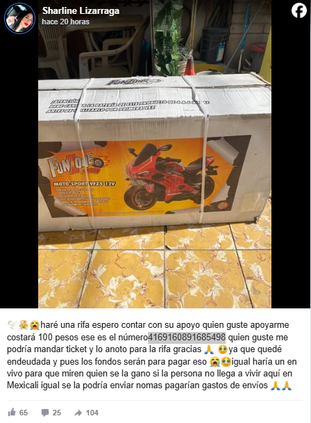 Madre vende los regalos de Navidad que le daría a su bebé; los ofrece para cubrirle los gastos funerarios