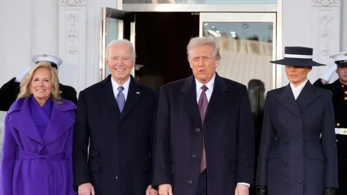 Joe Biden recibió a Donald Trump en la Casa Blanca; se trasladaron al Capitolio