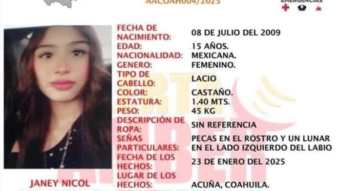 Autoridades investigan desaparición de menor; sospechan que fue llevada por un hombre de 40 años