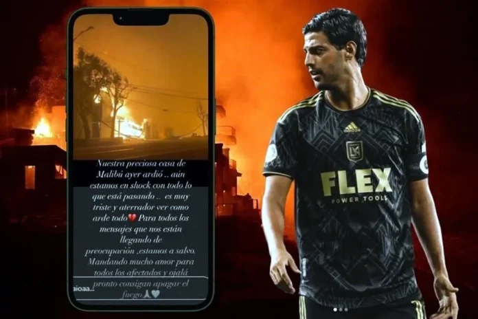 Carlos Vela pierde su casa en California por incendios