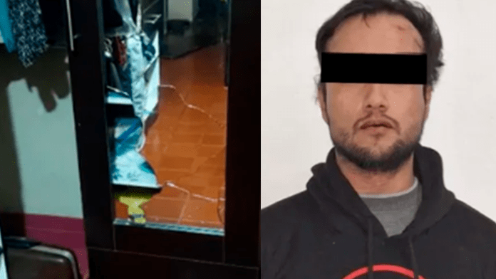Detienen a hombre por amenazar a su madre con un palo de escoba