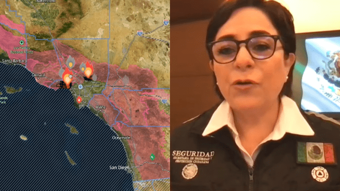 Equipo enviado a California para combatir incendios ya inició labores: Protección Civil