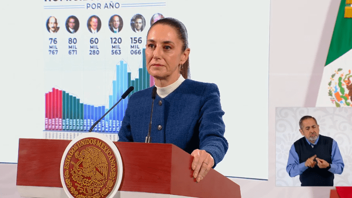 Claudia Sheinbaum califica de 'irresponsable' propuesta de Calderón sobre guerra contra el narcotráfico