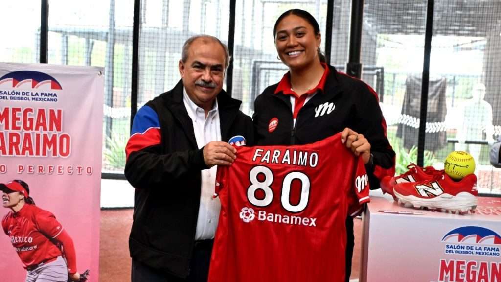 Megan Faraimo al salón de la Fama del béisbol mexicano