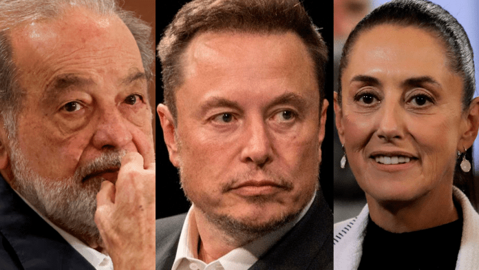 Claudia Sheinbaum defiende a Carlos Slim tras acusaciones de Elon Musk sobre lazos con el crimen organizado