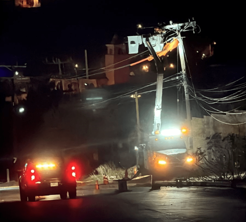 La CFE restablece servicio eléctrico en Baja California tras el Frente Frío No. 25