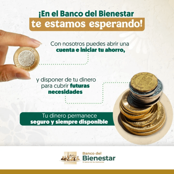 Banco del Bienestar ofrece cuentas de ahorro accesibles con solo 50 pesos