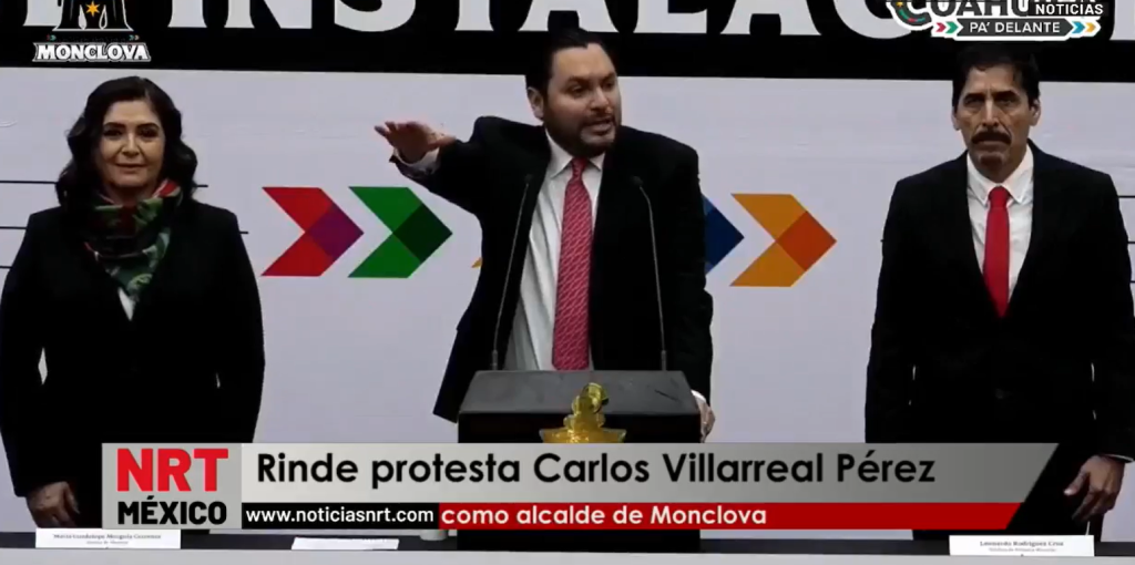 Carlos Villarreal toma protesta como alcalde de Monclova