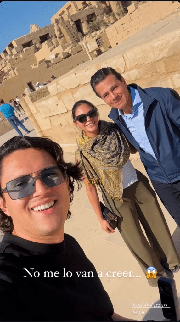 Mexicanos se encuentran a Enrique Peña Nieto en Egipto