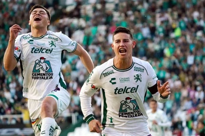 James Rodríguez marca su primer gol y le da el triunfo a León sobre Juárez
