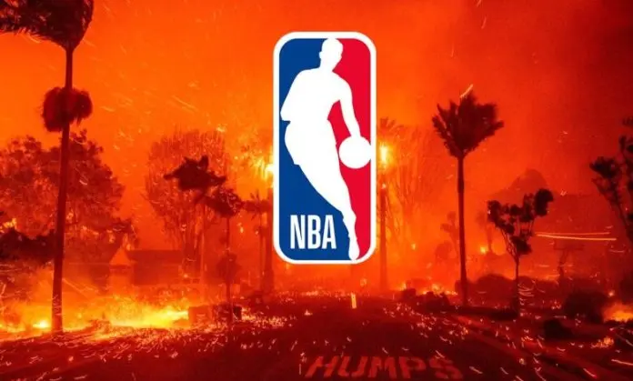 Fuego en Los Angeles mueve la NBA