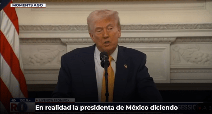 Trump vuelve a reconocer a Claudia Sheinbaum por campaña contra el fentanilo