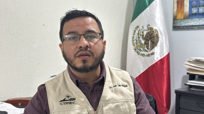 Luis Ángel San Miguel Garza, cuarto visitador regional de la CDHEC, informó que el organismo cerró el año con un total de 298 quejas.