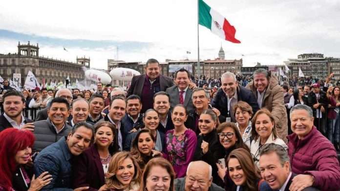 Los gobernadores de México apoyan a Claudia Sheinbaum ante comentarios de EU sobre vínculos con el narcotráfico