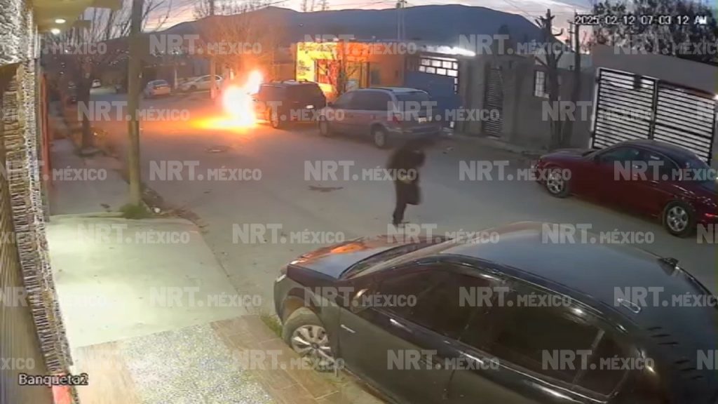 Incendia camioneta frente a cámaras de seguridad