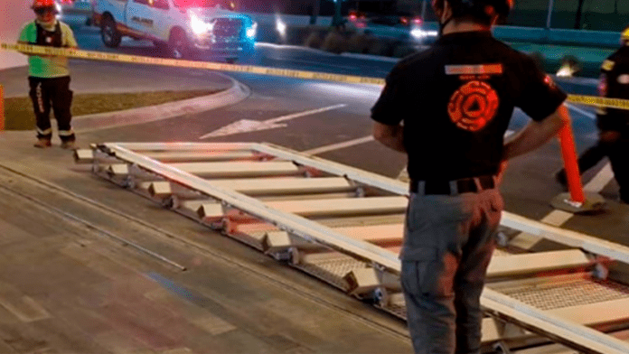 Trabajador fallece tras caerle portón de metal en empresa
