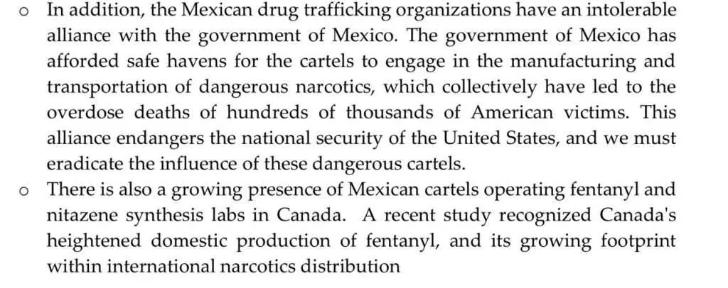 Trump impone nuevos aranceles a México y acusa vínculos con el narcotráfico