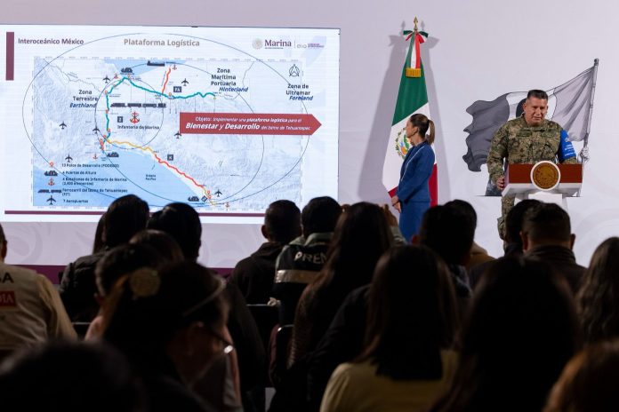 Claudia Sheinbaum proyecta conclusión del Corredor Interoceánico del Istmo de Tehuantepec para el primer semestre de 2026