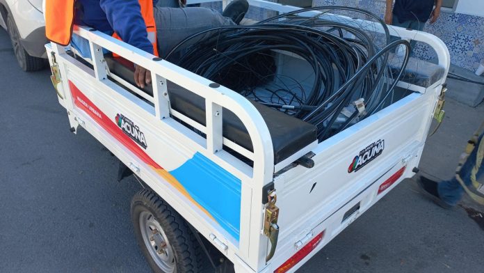 Avanza Desarrollo Urbano con campaña de retiro de cable en desuso