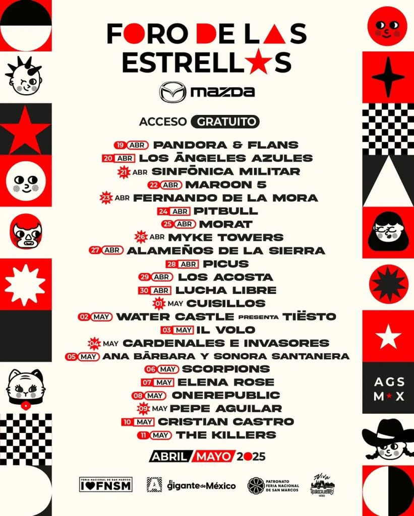 Programa Foro de las Estrellas Feria San Marcos 2025