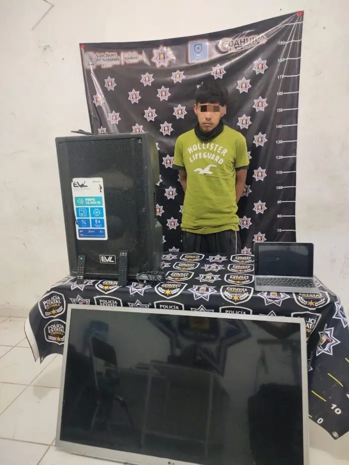 Detienen a ladrón en Nueva Rosita