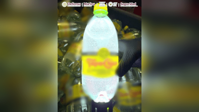 En el Puente Internacional Roma, Texas, se aseguró más de una tonelada de metanfetamina oculta en botellas de agua