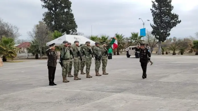 Nuevo comandante del 14 regimiento de caballería en Múzquiz