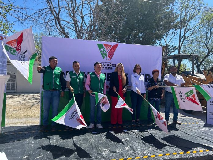 Arranca Yésica Sifuentes obra de recarpeteo en la calle Francisco I. Madero en Castaños