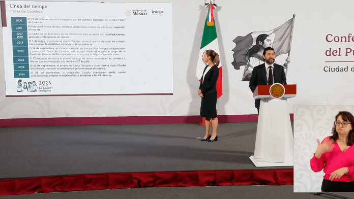 Identifican y entregan cuerpos de cinco mineros rescatados en Pasta de Conchos