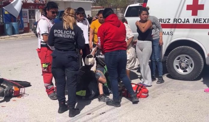 Socorristas atendieron al lesionado