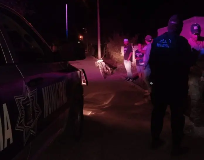 Joven motociclista resulta herido tras accidente en el Ejido La Cuchilla, Múzquiz