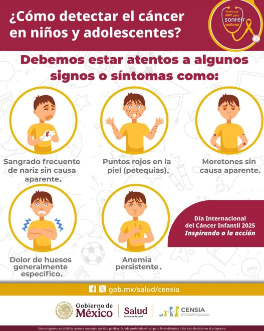 Censia comparte información para detectar el cáncer infantil a tiempo