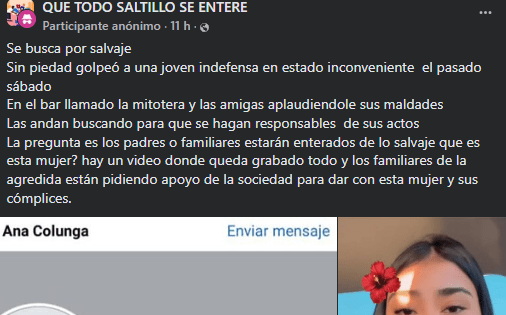 Joven denuncia que fue drogada y golpeada dentro de un bar en Coahuila; familiares piden justicia