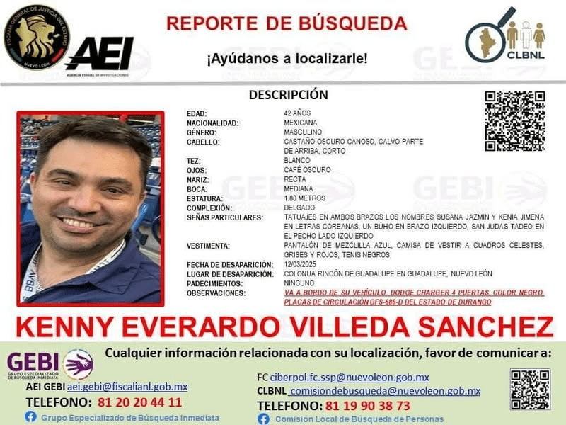 Hallan sin vida a aficionado de Rayados desaparecido tras viajar a Torreón