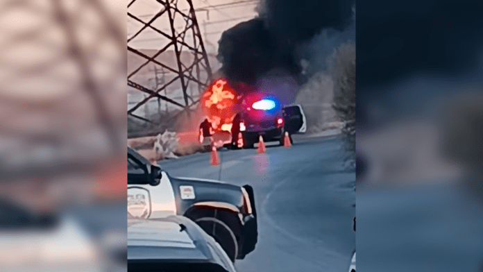 Conductor pierde la vida en libramiento Carlos Salinas de Gortari; su auto se incendió