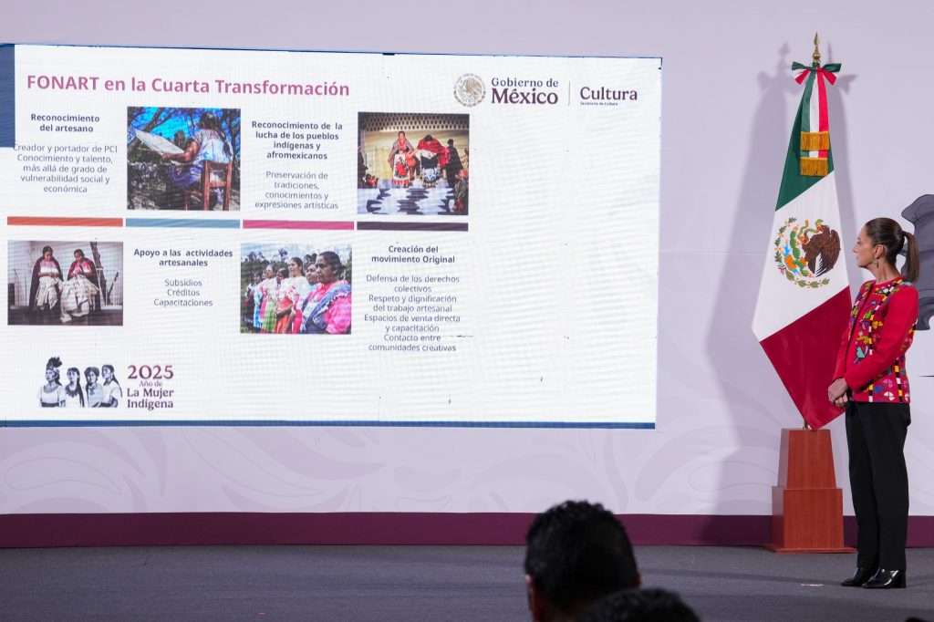 Claudia Sheinbaum: A través del FONART y Original se apoyará a 140% más artesanas y artesanos mexicanos como parte del Plan México