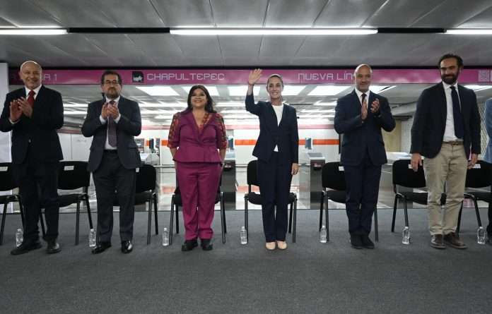 Claudia Sheinbaum inaugura tramo Cuauhtémoc-Chapultepec de la nueva Línea 1 del Metro
