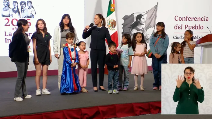 Claudia Sheinbaum celebra el Día del Niño en la Mañanera del Pueblo: 'Son el presente de México'