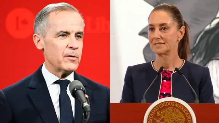 Claudia Sheinbaum felicita a Mark Carney tras su victoria en las elecciones de Canadá