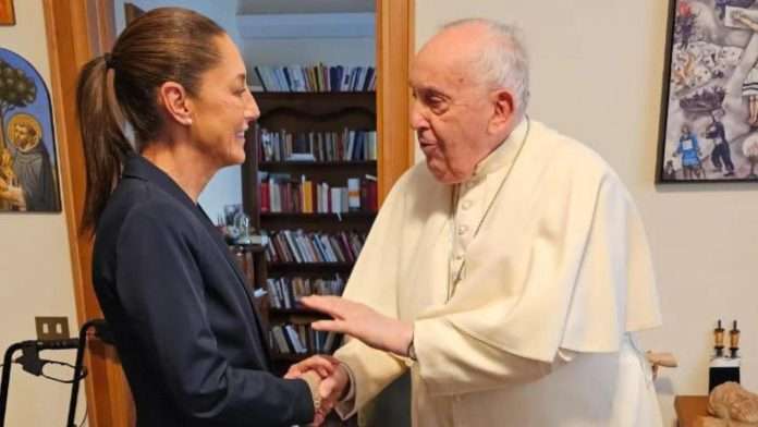 Claudia Sheinbaum lamenta el fallecimiento del papa Francisco 'Un humanista que optó por los pobres'