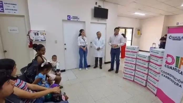 Funcionarios estatales coordinados en el programa del DIF Coahuila en esta región