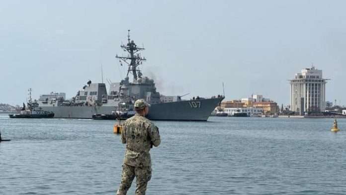 Hace escala logística en el Puerto de Veracruz el buque USS Gravely